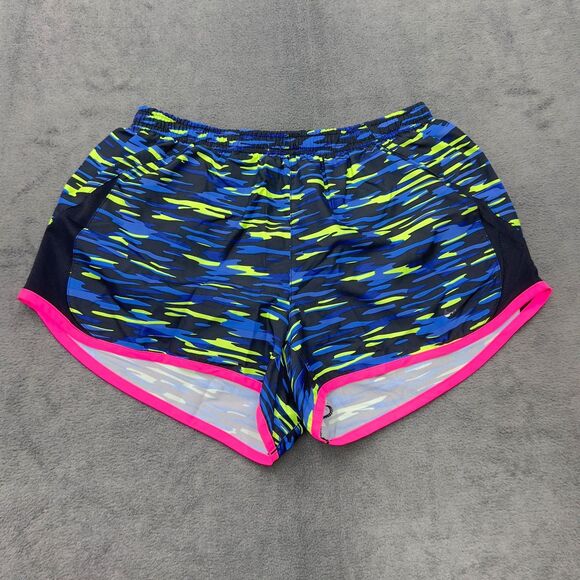 Nike Pants - Nike Womens Running Shorts Size M Blue Black Pink Lined Athletic Drawstring